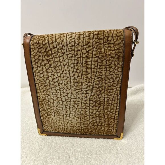 70s Satchel vintage shoulder animal print  bag - Picture 2 of 15